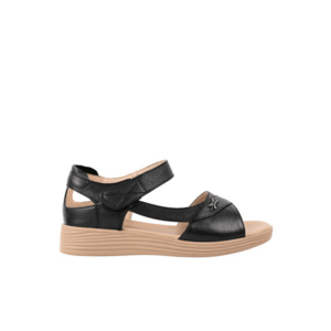 Sandale casual - dama - 50027 negru - piele naturala imagine