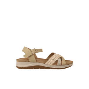 Sandale casual - dama - 70410 bej - piele naturala imagine