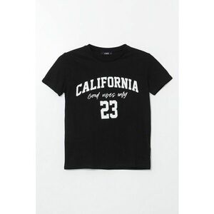 Tricou de bumbac cu imprimeu text imagine