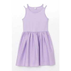 Rochie din amestec de bumbac cu croiala in A imagine