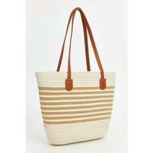 Geanta shopper din material textil cu dungi imagine