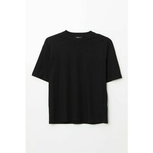 Tricou din amestec de bumbac cu decolteu la baza gatului imagine