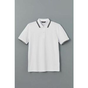 Tricou din amestec de bumbac cu guler polo imagine