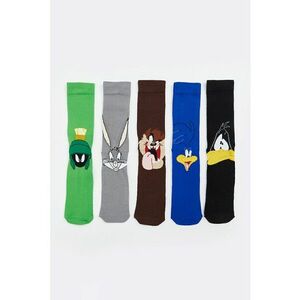 Set de sosete scurte cu imprimeu cu Looney Tunes - 5 perechi imagine