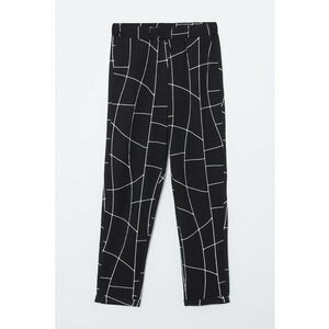 Pantaloni crop cu talie elastica imagine