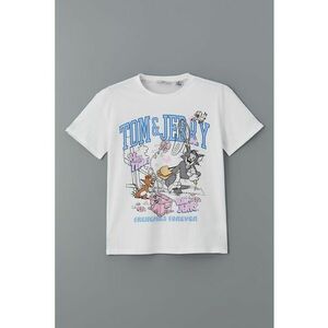 Tricou de bumbac cu imprimeu Tom&Jerry imagine