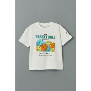 Tricou cu imprimeu grafic si text imagine