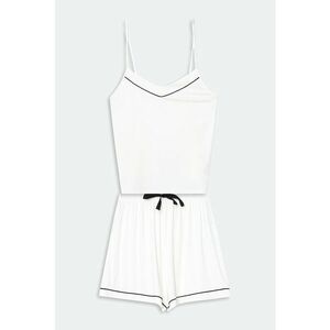 Pijama cu pantaloni scurti cu bretele ajustabile imagine