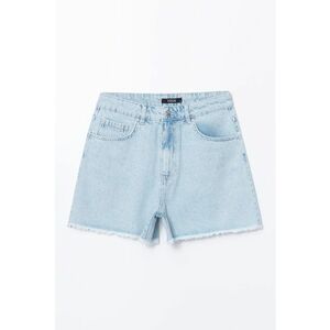 Blugi scurti cu croiala mom-fit imagine