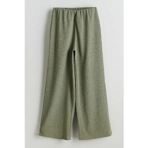Pantaloni texturati cu croiala ampla imagine