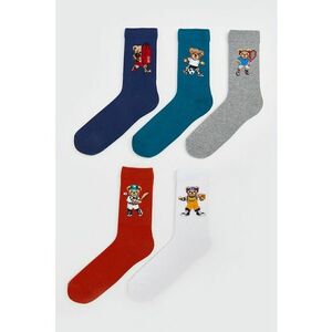 Set de sosete lungi cu model urs - 5 Perechi imagine