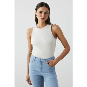 Top slim-fit cu striati imagine