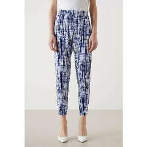 Pantaloni crop cu croiala conica imagine