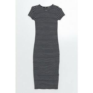 Rochie extra slim-fit cu model in dungi imagine