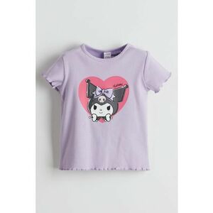 Tricou cu imprimeu cu desene animate imagine