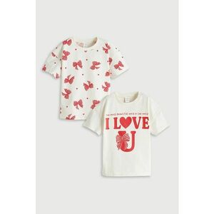 Set de tricouri din bumbac cu imprimeu - 2 piese imagine