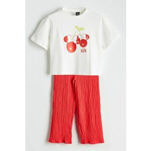 Set de tricou si pantaloni din bumbac - 2 piese imagine