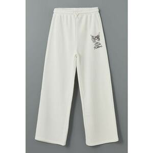 Pantaloni de trening cu imprimeu discret imagine