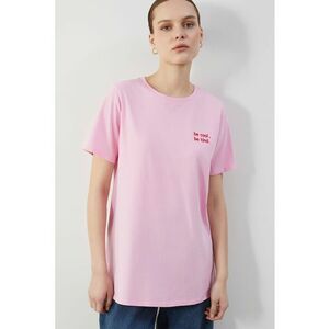 Tricou din bumbac cu imprimeu pe piept imagine