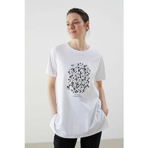 Tricou din bumbac cu model animal print imagine