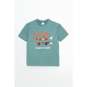 Tricou de bumbac cu imprimeu grafic imagine