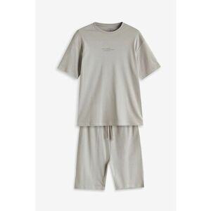 Pijama de bumbac cu pantaloni scurti imagine