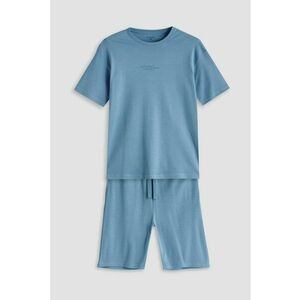 Pijama de bumbac cu pantaloni scurti imagine
