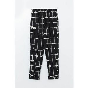 Pantaloni crop cu talie elastica imagine