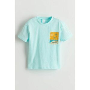 Tricou de bumbac cu imprimeu discret imagine