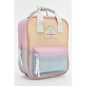 Rucsac colorblock cu aplicatii imagine