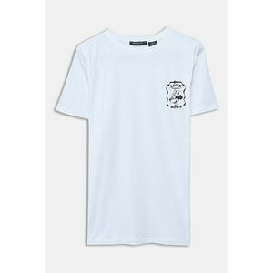 Tricou cu decolteu la baza gatului - din bumbac imagine