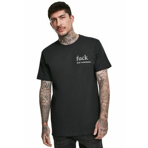 Tricou cu decolteu la baza gatului si model text pe partea din spate imagine