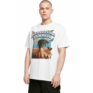 Tricou unisex supradimensionat cu imprimeu grafic si text imagine