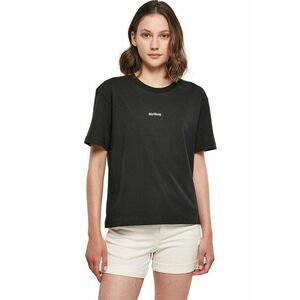 Tricou cu decolteu rotund si imprimeu pe partea din spate imagine