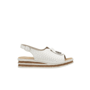 Sandale casual - dama - ANTISTRESS - 62902-80 alb - piele naturala imagine