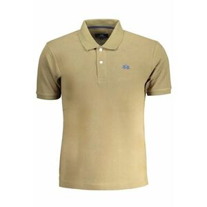 Tricou polo barbati - cu mini logo - Regular Fit - Bej - imagine