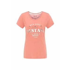 Tricou din amestec de modal si aplicatie text metalizata imagine