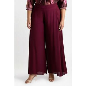 Pantaloni plisati cu croiala ampla imagine