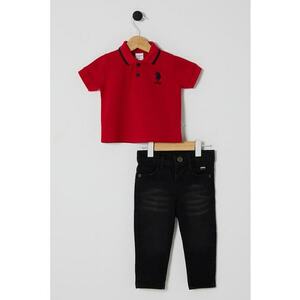 Set de tricou polo si blugi - 2 Piese imagine