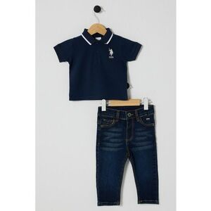 Set de tricou polo si blugi - 2 Piese imagine