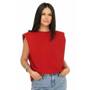 Tricou rosu supradimensionat imagine