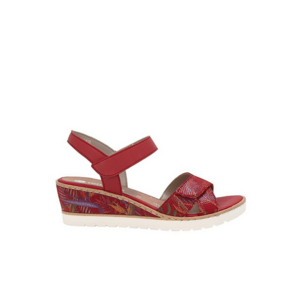 Sandale casual - dama - R6252-33 rosu - piele ecologica imagine