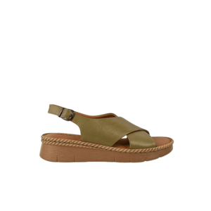 Sandale casual - dama - KL60020C verde - piele naturala imagine