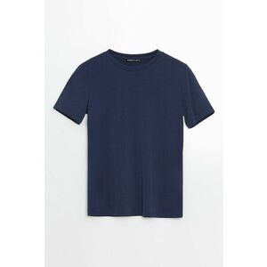 Tricou din amestec de modal cu decolteu la baza gatului imagine