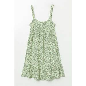 Rochie fara maneci cu model floral imagine