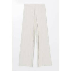 Pantaloni striati cu croiala ampla imagine