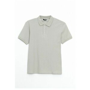 Tricou polo cu fenta cu capse imagine
