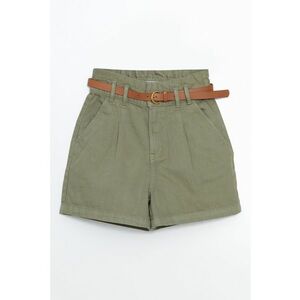 Pantaloni scurti de bumbac cu talie inalta imagine