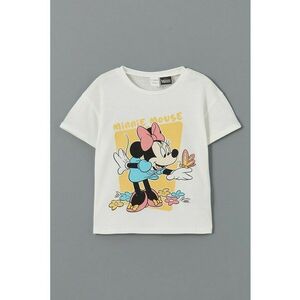 Tricou de bumbac cu imprimeu Minnie Mouse imagine