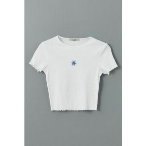 Tricou slim fit cu decolteu la baza gatului imagine